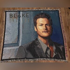 Blake Shelton Tapestry Blanket - collectible item. Red River Blue